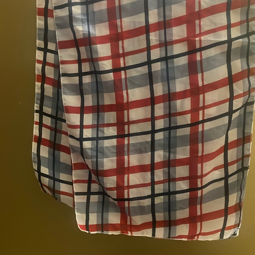 Red Plaid Scarf